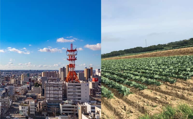 豊橋の都会と田舎