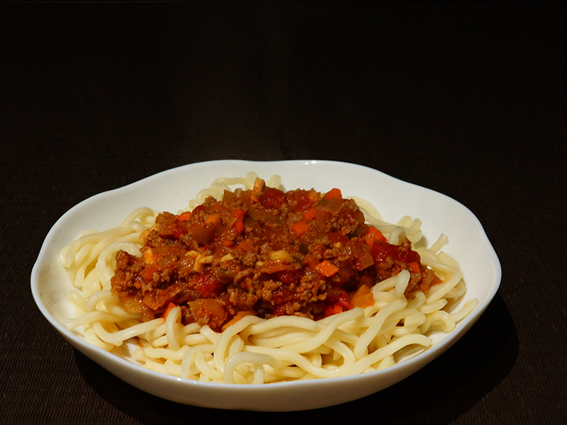ソフトめん_ミートソース