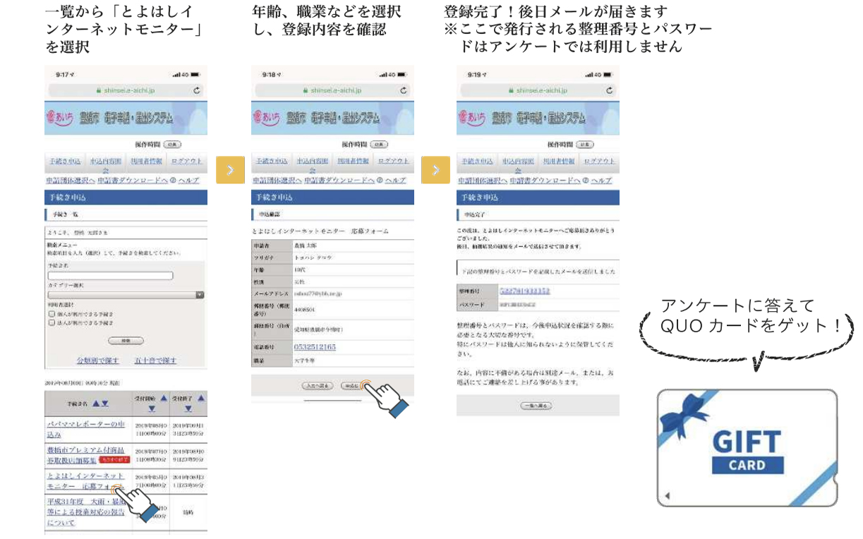あいち電子申請・届出システム操作画面2
