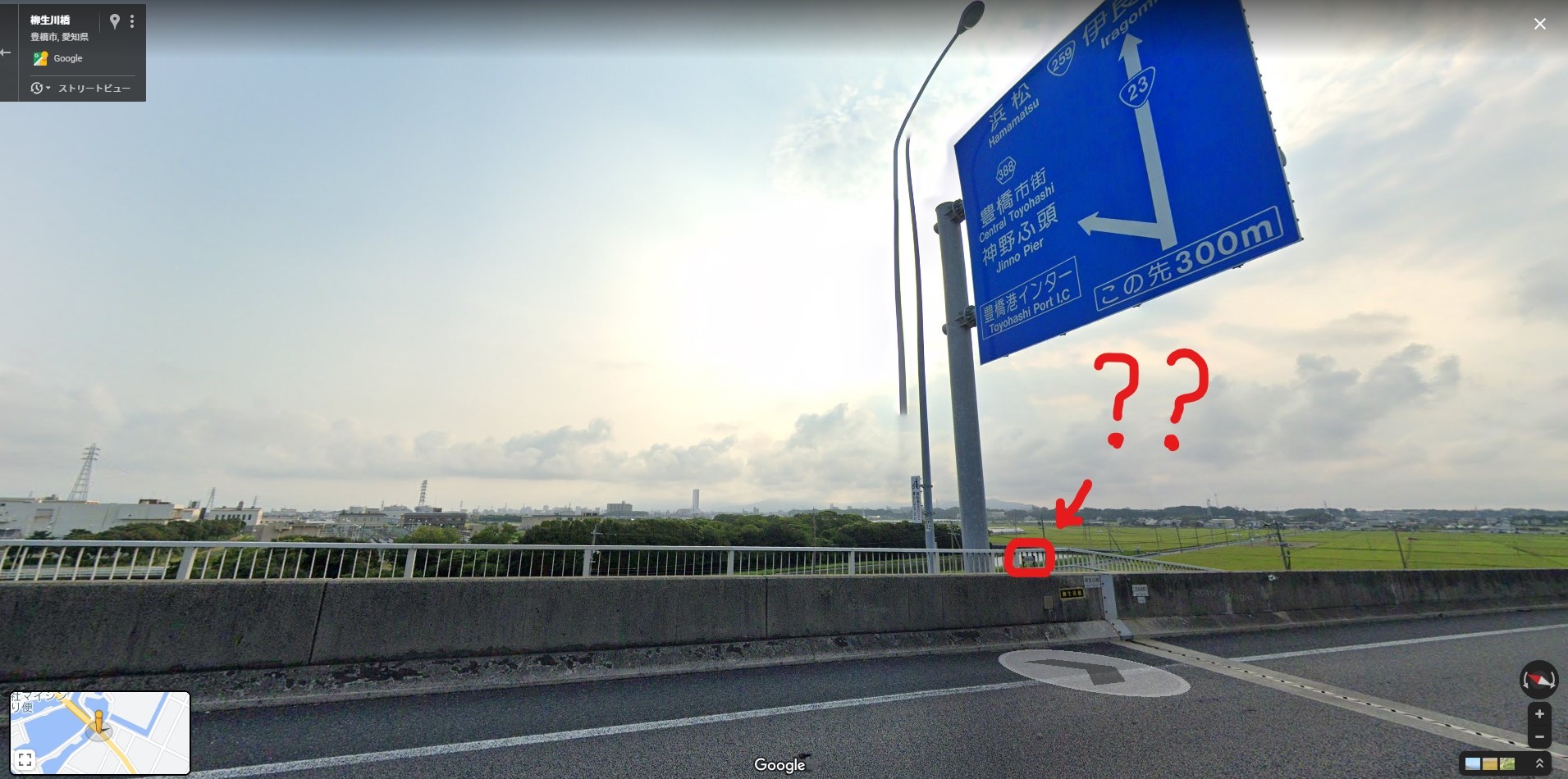 23号線バイパスの歩道②