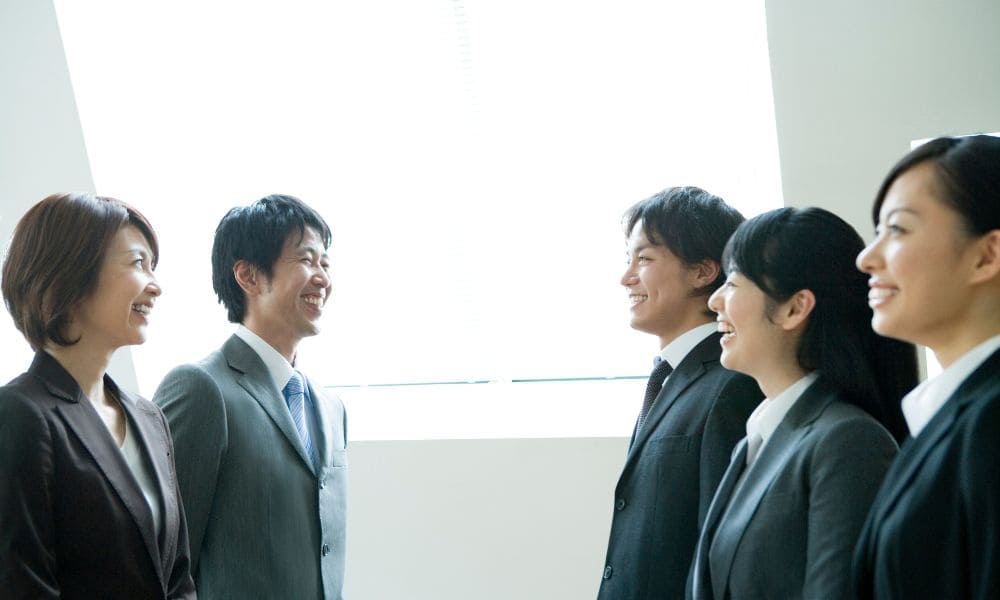 笑顔のビジネスマン