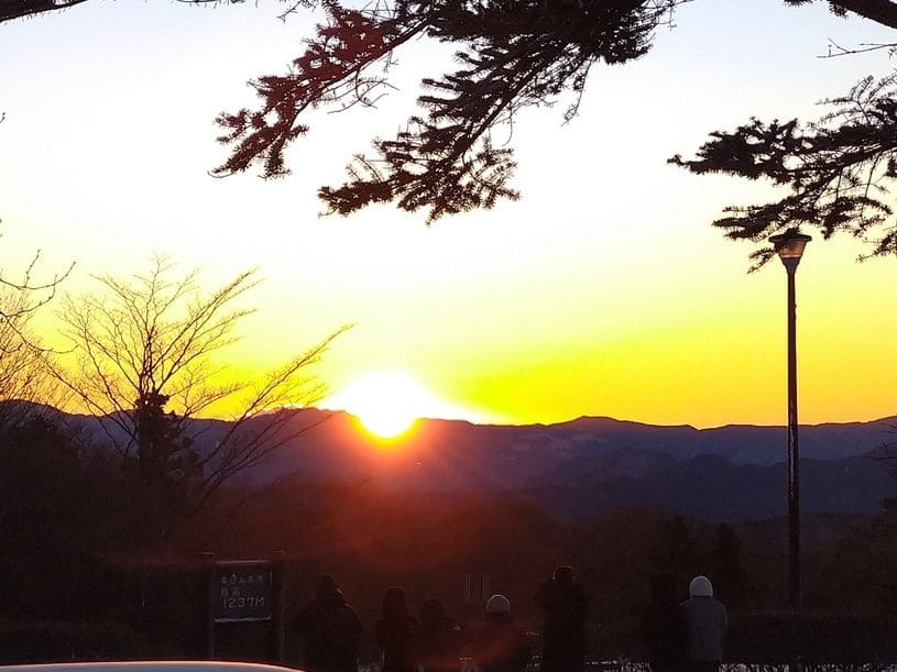 茶臼山高原の初日の出