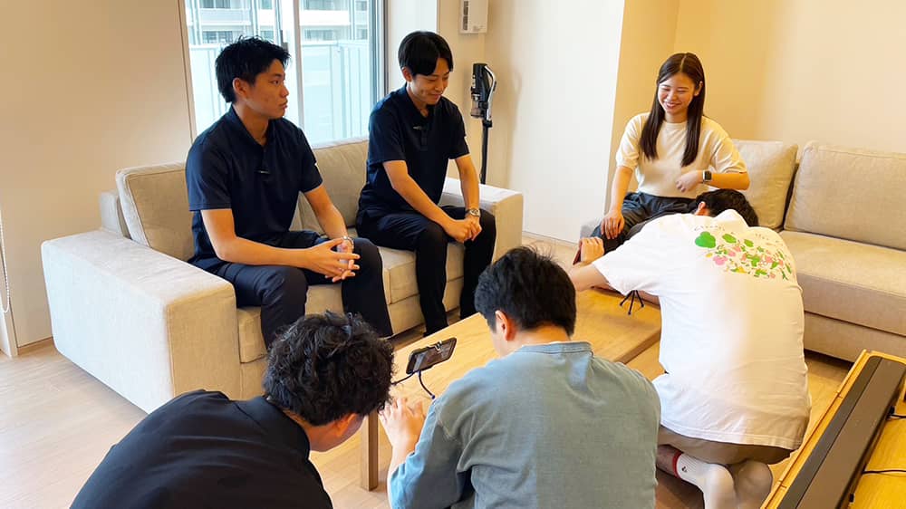 サーラ不動産取材風景