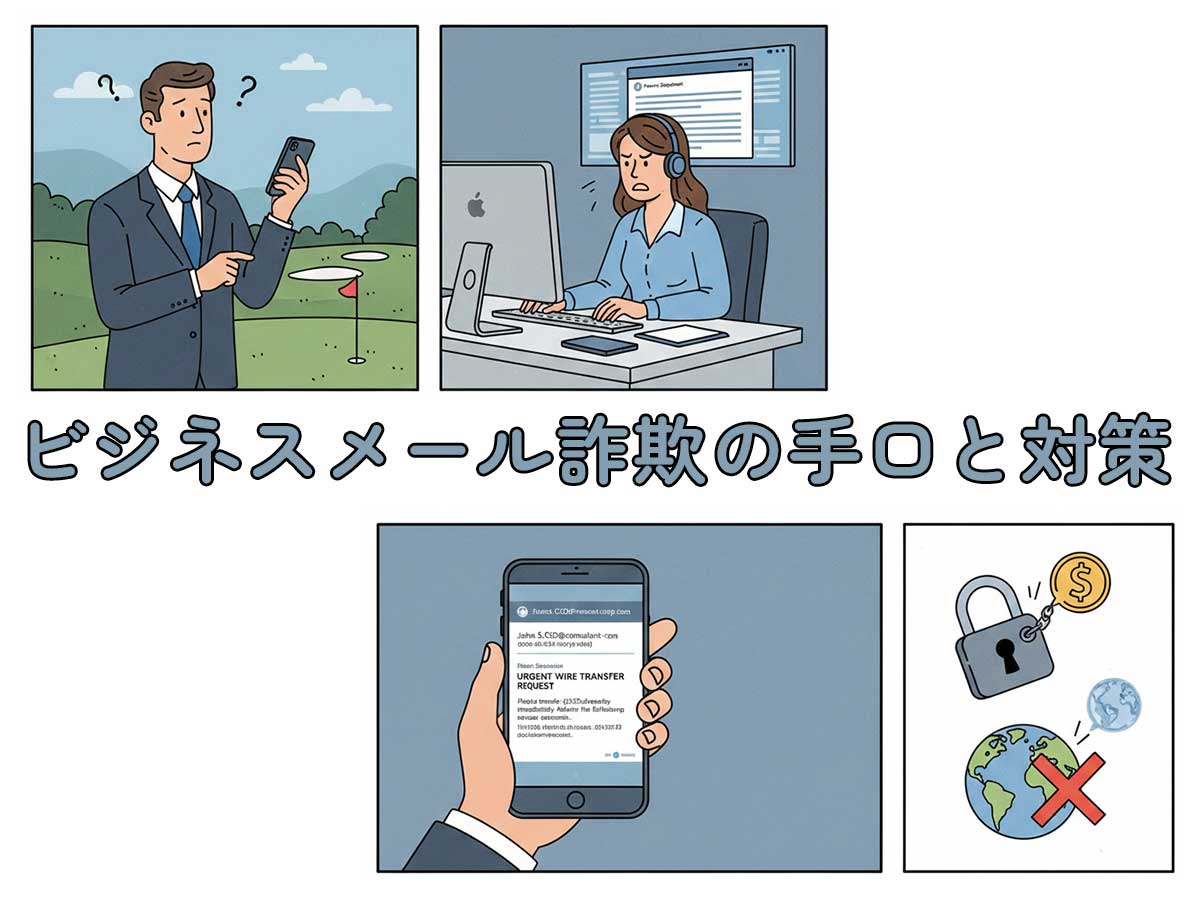 ビジネスメール詐欺の手口と対策